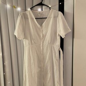 Midi/ Short white dress